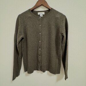 Magaschoni - Olive Green Cardigan - Cashmere - Large